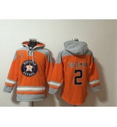 Men Houston Astros 2 Alex Bregman Stitched Hoodie