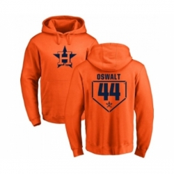 Men MLB Nike Houston Astros 44 Roy Oswalt Orange RBI Pullover Hoodie