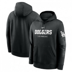 Mens Nike Black Los Angeles Dodgers Fashion Club Pullover Hoodie