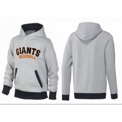 MLB Men Nike San Francisco Giants Pullover Hoodie GreyBlack