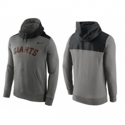 MLB Men San Francisco Giants Nike Gray Hybrid Hoodie