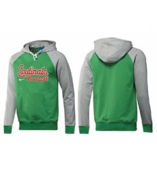 MLB Men Nike St Louis Cardinals Pullover Hoodie GreenGrey