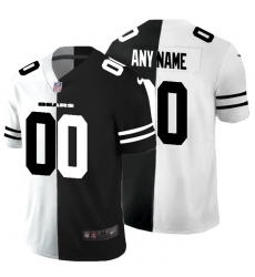 Men Women Youth Toddler Chicago Bears Custom Men Black V White Peace Split Nike Vapor Untouchable Limited NFL Jersey