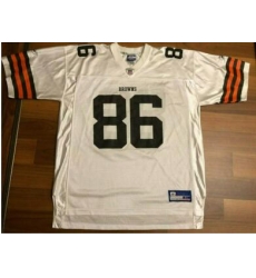 Men Cleveland Browns Custom White jersey Reebok