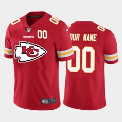 Men Women Youth Toddler Kansas City Chiefs Custom Red Men Nike Big Team Logo Player Vapor Limited NFL Jersey