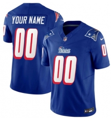 New England Patriots Blue Custom Limited Stitched Football Jersey