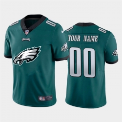 Men Women Youth Toddler Philadelphia Eagles Custom Green Men Nike Big Team Logo Vapor Limited NFL Jersey