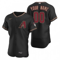 Men Women Youth Toddler All Size Arizona Diamondbacks Custom Nike Black Stitched MLB Flex Base Jersey