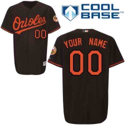 Men Women Youth All Size Baltimore Orioles Man Custom Cool Base Jerseys Black 3