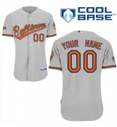 Men Women Youth All Size Baltimore Orioles Man Custom Cool Base Jerseys Grey 3