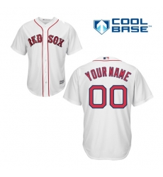 Men Women Youth All Size Boston Red Sox Majestic Cool Base Custom Jersey White 3