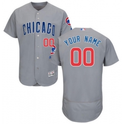 Men Women Youth All Size Custom Chicago Cubs Flex Base MLB Baseball Jersey Grey