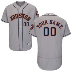 Men Women Youth All Size Houston Astros Cusom Flex Base Jersey Grey