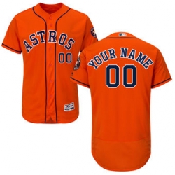 Men Women Youth All Size Houston Astros Cusom Flex Base Jersey Orange