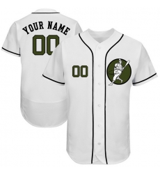 Men Women Youth Toddler All Size Houston Astros White Customized Green Logo Flexbase New Design Jersey