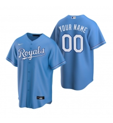 Men Women Youth All Size Kansas City Royals Nike Light Blue Cool Base Stitched Jersey