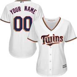 Men Women Youth All Size Minnesota Twins Custom Cool Base MLB jersey White