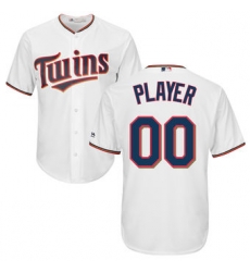 Men Women Youth All Size Minnesota Twins Majestic Cool Base Custom Jersey White 3