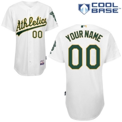 Men Women Youth All Size Oakland Athletics White Customized Cool Base Jersey