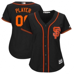 Men Women Youth All Size San Francisco Cool Base Custom MLB Jersey Black I