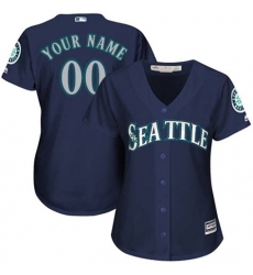 Men Women Youth All Size Seattle Mariners Custom Cool Base Jersey Blue