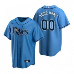 Men Women Youth Toddler All Size Tampa Bay Rays Custom Nike Light Blue Stitched MLB Cool Base Jersey