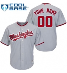 Men Women Youth All Size Washington Nationals Majestic Cool Base Custom Jersey Red II