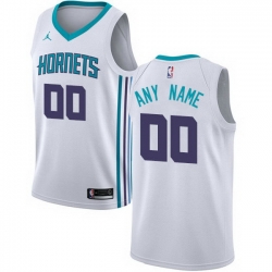 Men Women Youth Toddler All Size Nike Charlotte Hornets White NBA Swingman Custom Jersey