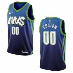 Men Women Youth Toddler Dallas Mavericks Blue Drift Custom Nike NBA Stitched Jersey