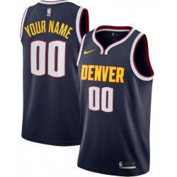 Men Women Youth Toddler Denver Nuggets Custom Navy Nike NBA Stitched Jersey