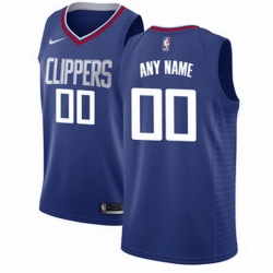 Men Women Youth Toddler All Size LA Los Angeles Clippers Nike Blue Swingman Custom Icon Edition Jersey