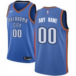 Men Women Youth Toddler All Size Oklahoma City Thunder Nike Blue Swingman Custom Icon Edition Jersey