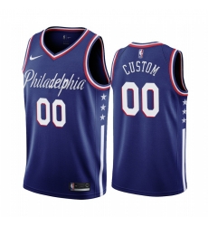 Nike 76ers Custom Navy 2019 20 City Edition Swingman NBA Jersey 