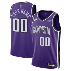 Men Sacramento Kings Active Player Custom Purple 2024 25 Classic Edition Stitched Basketball Jersey