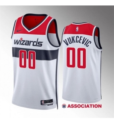 Men Women youth Washington Wizards 00 Tristan Vukcevic White Association Edition Stitched Basketball Jersey