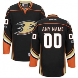 Men Women Youth Toddler NHL Black Jersey - Customized Reebok Anaheim Ducks Third