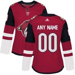 Men Women Youth Toddler Burgundy Red Jersey - Customized Adidas Arizona Coyotes Home