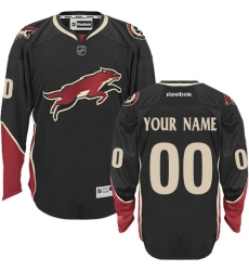 Men Women Youth Toddler NHL Black Jersey - Customized Reebok Arizona Coyotes Third