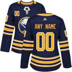 Men Women Youth Toddler Navy Blue Jersey - Customized Adidas Buffalo Sabres Home  II