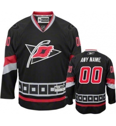 Men Women Youth Toddler Black Jersey - Customized Reebok Carolina Hurricanes Third  II