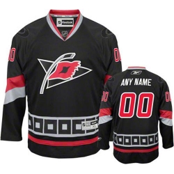 Men Women Youth Toddler Black Jersey - Customized Reebok Carolina Hurricanes Third  II