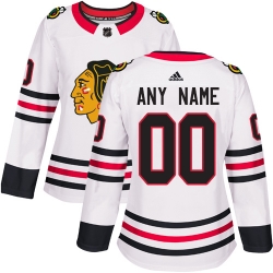 Men Women Youth Toddler White Jersey - Customized Adidas Chicago Blackhawks Away  II