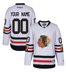 Men Women Youth Toddler Youth White Jersey - Customized Reebok Chicago Blackhawks 2017 Winter Classic