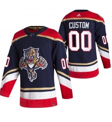 Florida Panthers Custom Black Men Women youth Adidas 2020 21 Alternate Authentic Player NHL Jersey 