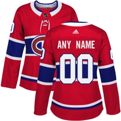 Men Women Youth Toddler Red Jersey - Customized Adidas Montreal Canadiens Home  II