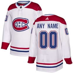 Men Women Youth Toddler White Jersey - Customized Adidas Montreal Canadiens Away