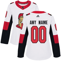 Men Women Youth Toddler White Jersey - Customized Adidas Ottawa Senators Away  II