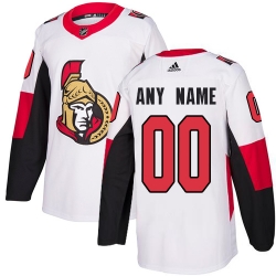 Men Women Youth Toddler Youth White Jersey - Customized Adidas Ottawa Senators Away