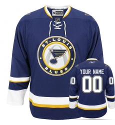 Men Women Youth Toddler Youth Navy Blue Jersey - Customized Reebok St. Louis Blues Third