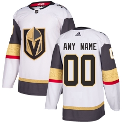 Men Women Youth Toddler White Jersey - Customized Adidas Vegas Golden Knights Away